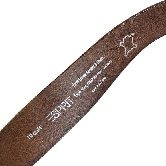 ESPIRIT Black Leather Belt Germany - Picture 5 of 5